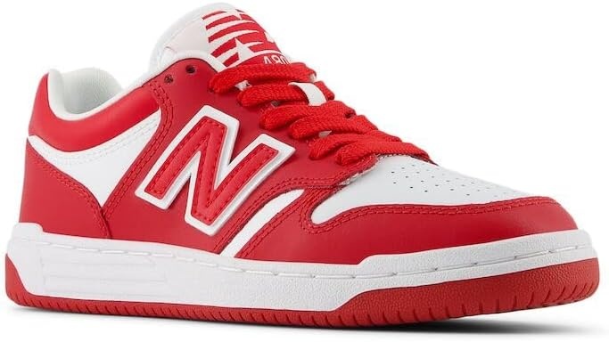 image:imageNew Balance Kids 480 V1 Laceup SneakerTeam RedWhite