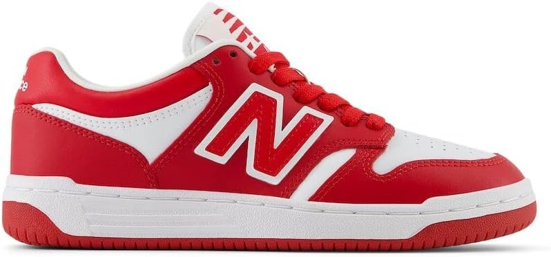 image:imageNew Balance Kids 480 V1 Laceup SneakerTeam RedWhite