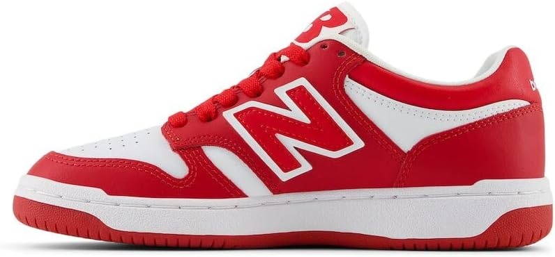 image:imageNew Balance Kids 480 V1 Laceup SneakerTeam RedWhite