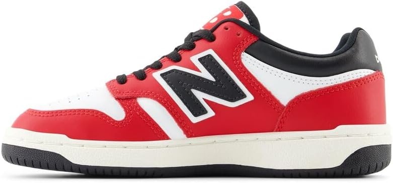 image:imageNew Balance Kids 480 V1 Laceup SneakerTeam RedWhiteBlack