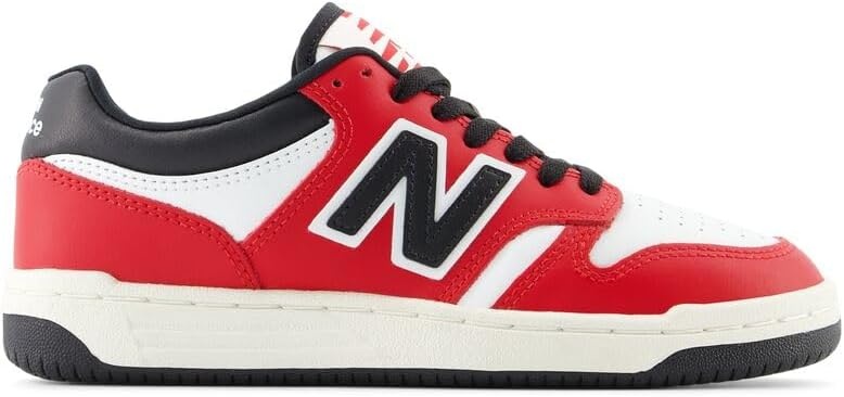 image:imageNew Balance Kids 480 V1 Laceup SneakerTeam RedWhiteBlack