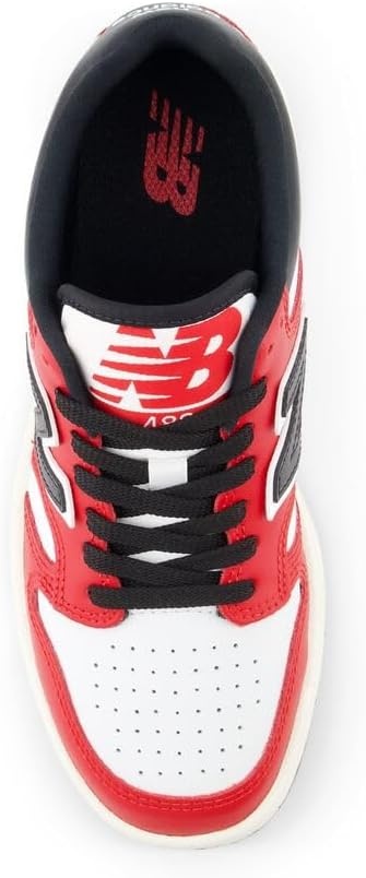 image:imageNew Balance Kids 480 V1 Laceup SneakerTeam RedWhiteBlack