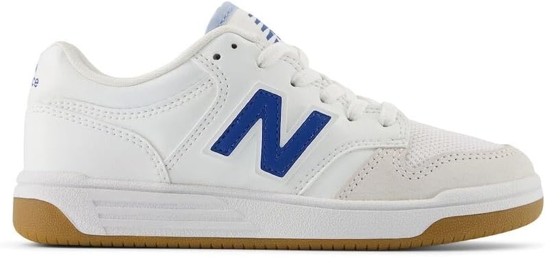 image:imageNew Balance Kids 480 V1 Laceup SneakerWhiteBlue AgateGum