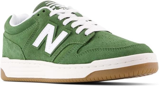 image:imageNew Balance Kids 480 V1 Laceup SneakerWhiteDark Alpine Green
