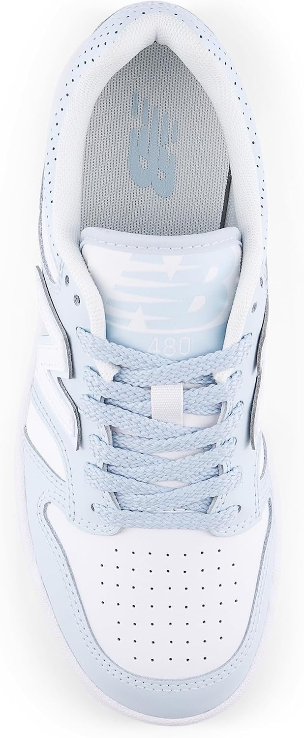 image:imageNew Balance Kids 480 V1 Laceup SneakerWhiteFrosted Glass