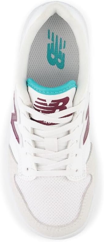 image:imageNew Balance Kids 480 V1 Laceup SneakerWhiteNb Burgundy