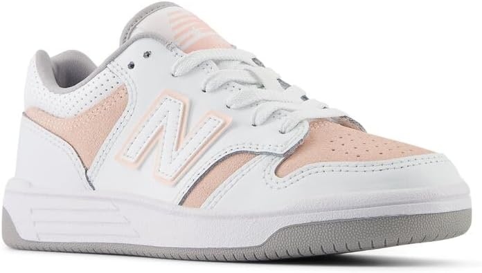 image:imageNew Balance Kids 480 V1 Laceup SneakerWhitePink Haze