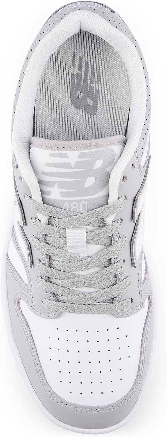 image:imageNew Balance Kids 480 V1 Laceup SneakerWhiteRaincloud