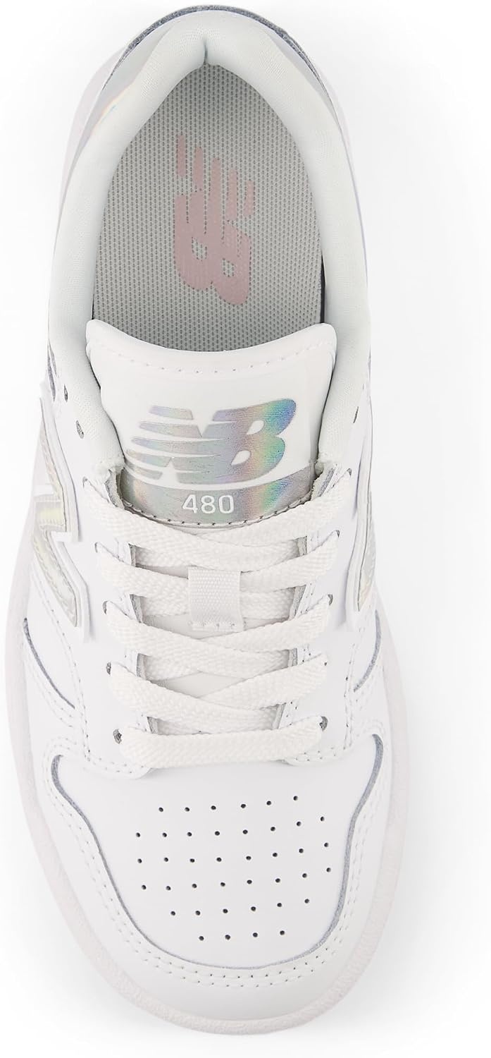 image:imageNew Balance Kids 480 V1 Laceup SneakerWhiteRose Sugar