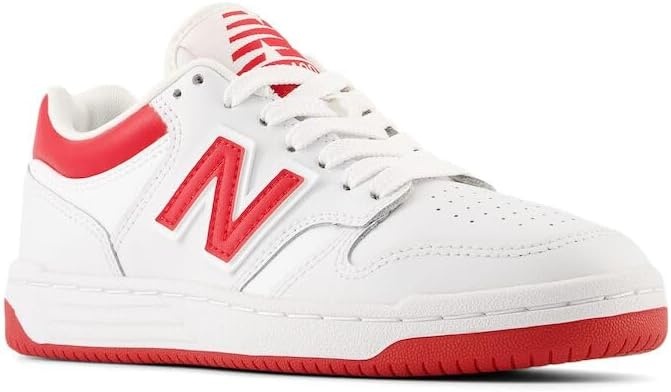 image:imageNew Balance Kids 480 V1 Laceup SneakerWhiteTeam Red