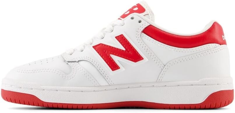 image:imageNew Balance Kids 480 V1 Laceup SneakerWhiteTeam Red