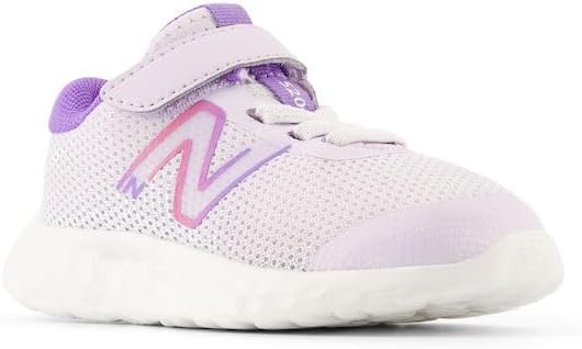 image:imageNew Balance Kids 520 V8 Bungee Running ShoesTaroViolet CrushReal Pink