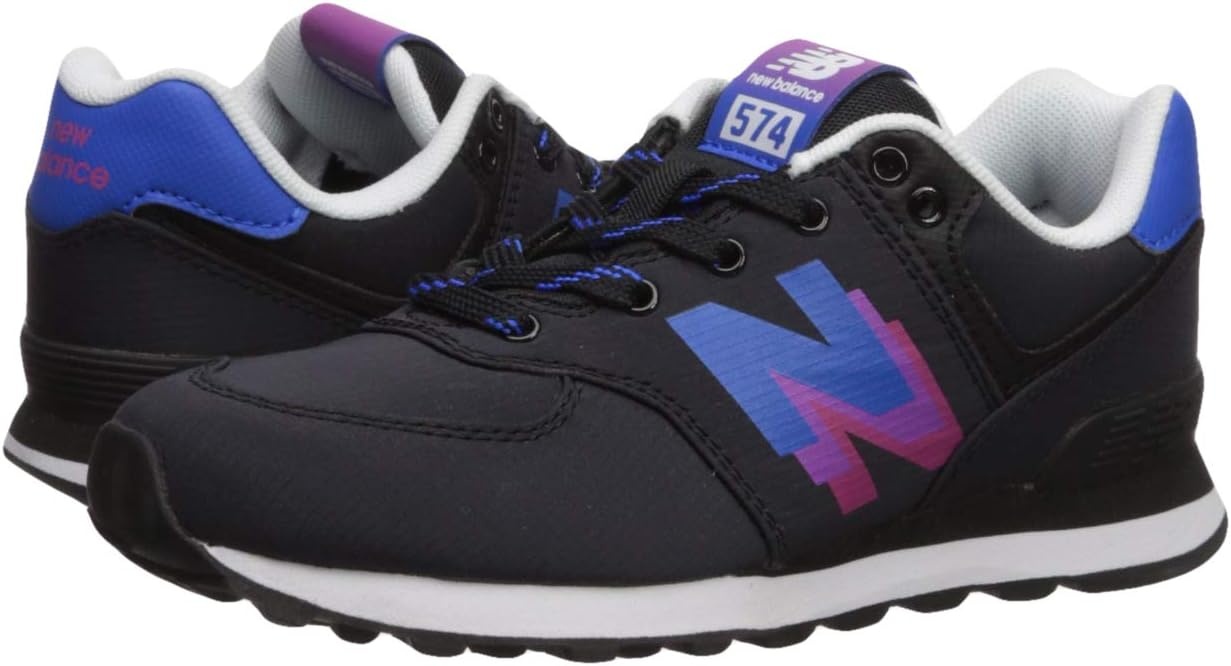image:imageNew Balance Kids 574 V1 Neo Sole Laceup Casual ShoesBlackVivid Cobalt