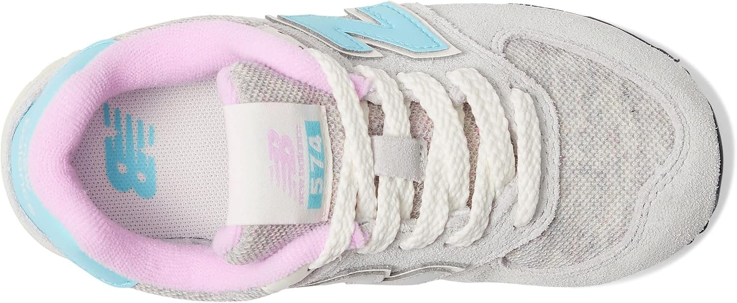 image:imageNew Balance Kids 574 V1 Neo Sole Laceup Casual ShoesBrighton GreySummer AquaLilac Cloud