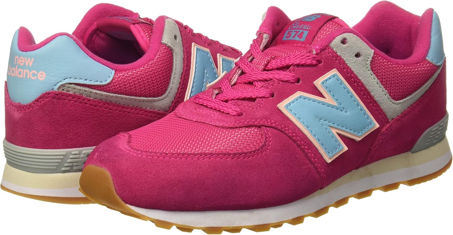 image:imageNew Balance Kids 574 V1 Neo Sole Laceup Casual ShoesExuberant PinkBlue