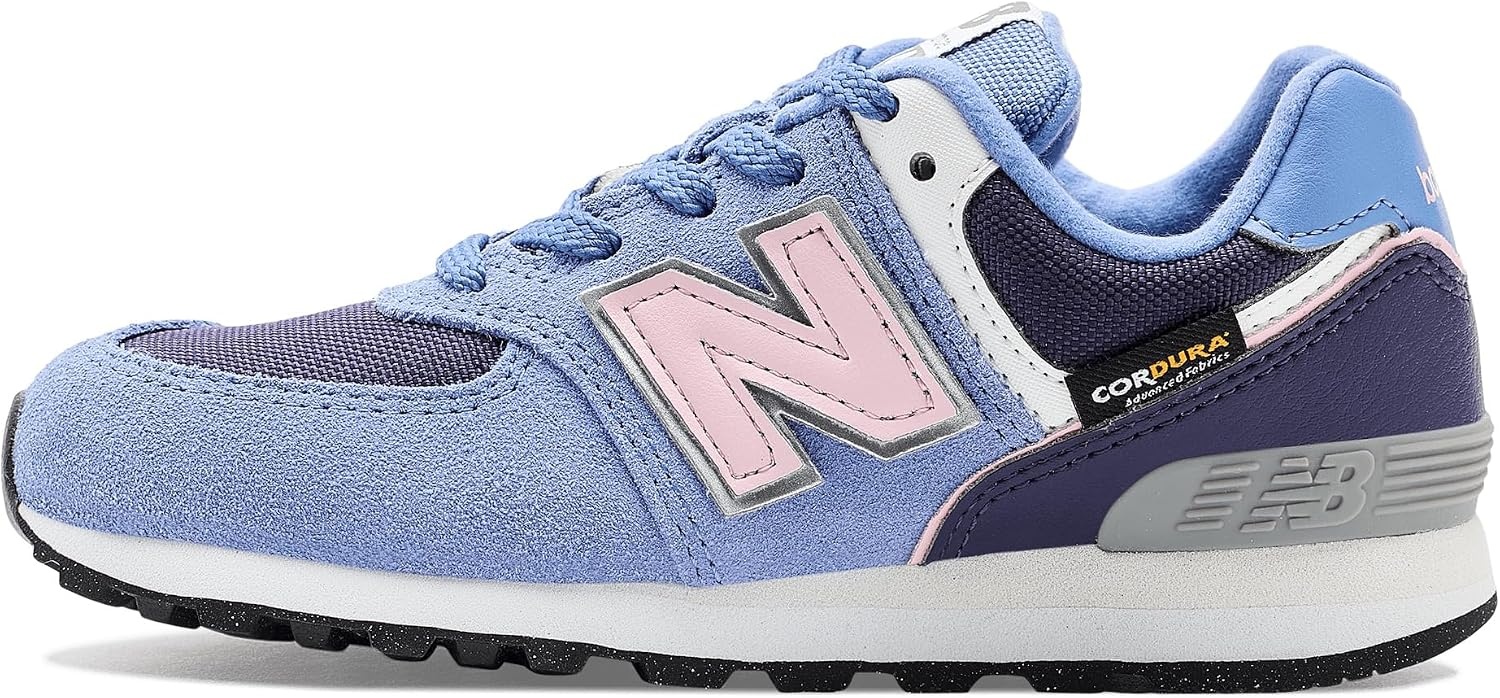 image:imageNew Balance Kids 574 V1 Neo Sole Laceup Casual ShoesFairweather BlueStone Pink