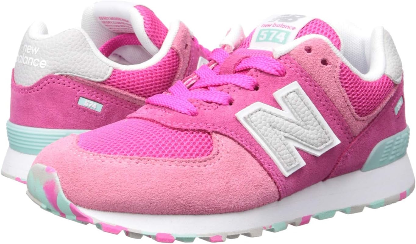 image:imageNew Balance Kids 574 V1 Neo Sole Laceup Casual ShoesPeonyPeony Glo