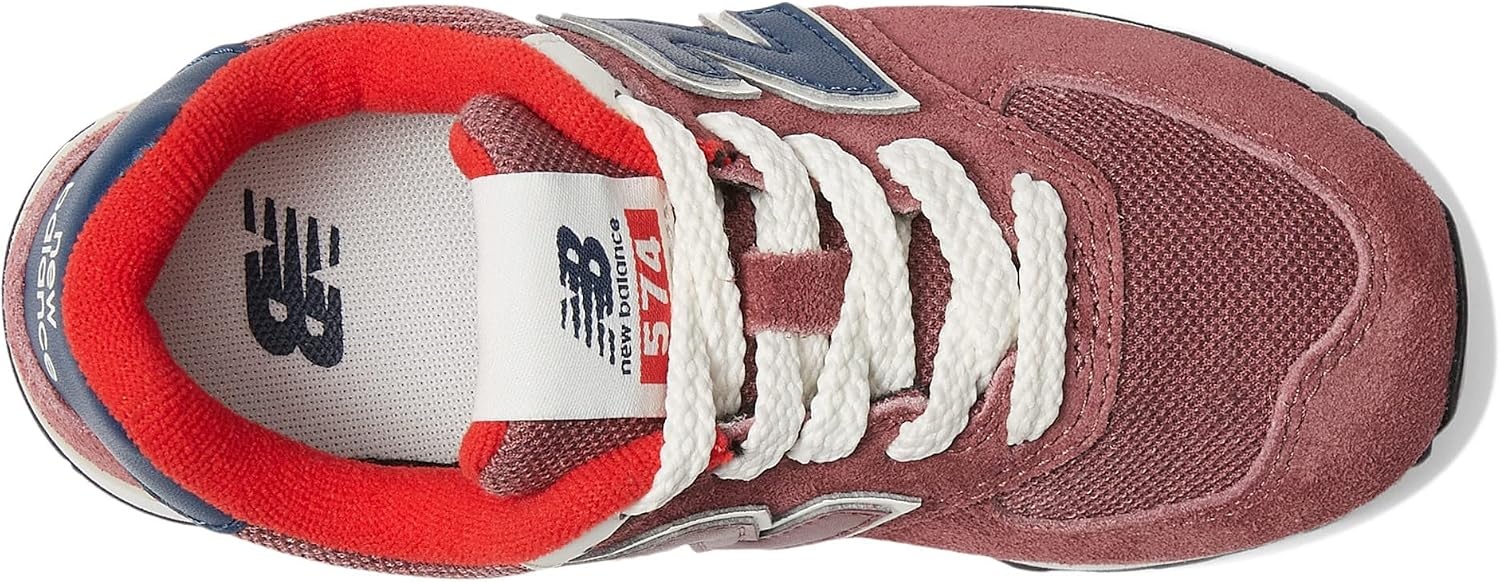 image:imageNew Balance Kids 574 V1 Neo Sole Laceup Casual ShoesWashed BurgundyNb Navy