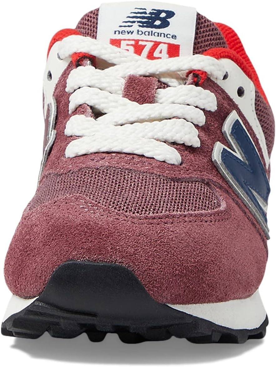 image:imageNew Balance Kids 574 V1 Neo Sole Laceup Casual ShoesWashed BurgundyNb Navy