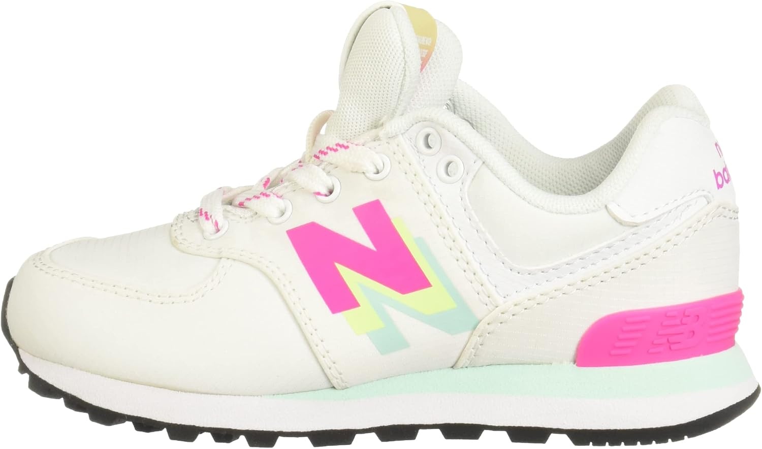 image:imageNew Balance Kids 574 V1 Neo Sole Laceup Casual ShoesWhitePeony