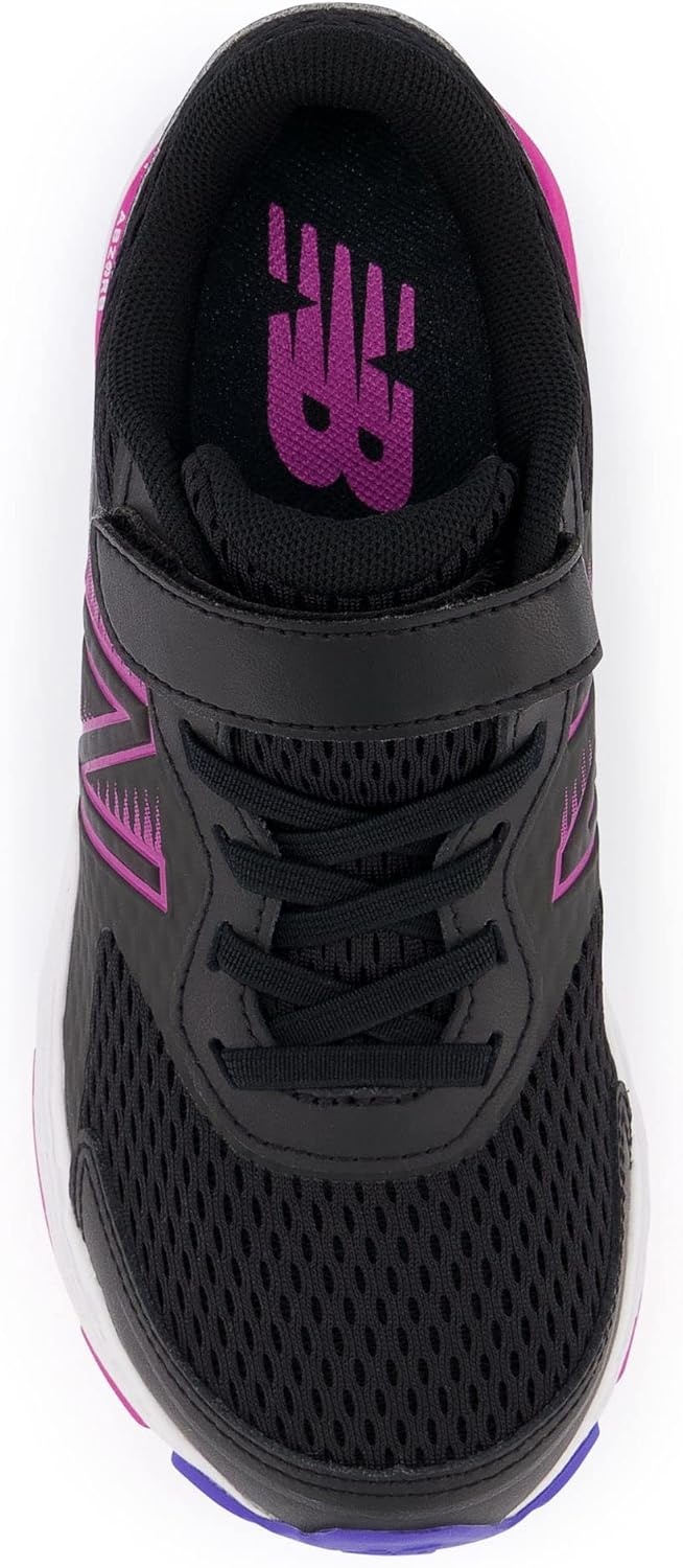 image:imageNew Balance Kids 680 V6 Hook and Loop Running ShoeBlackMagenta PopAura