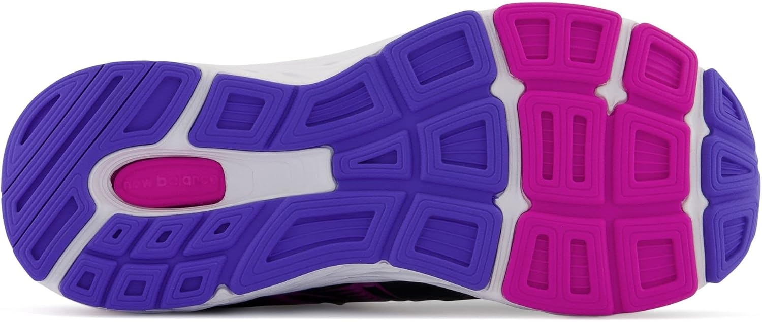 image:imageNew Balance Kids 680 V6 Hook and Loop Running ShoeBlackMagenta PopAura