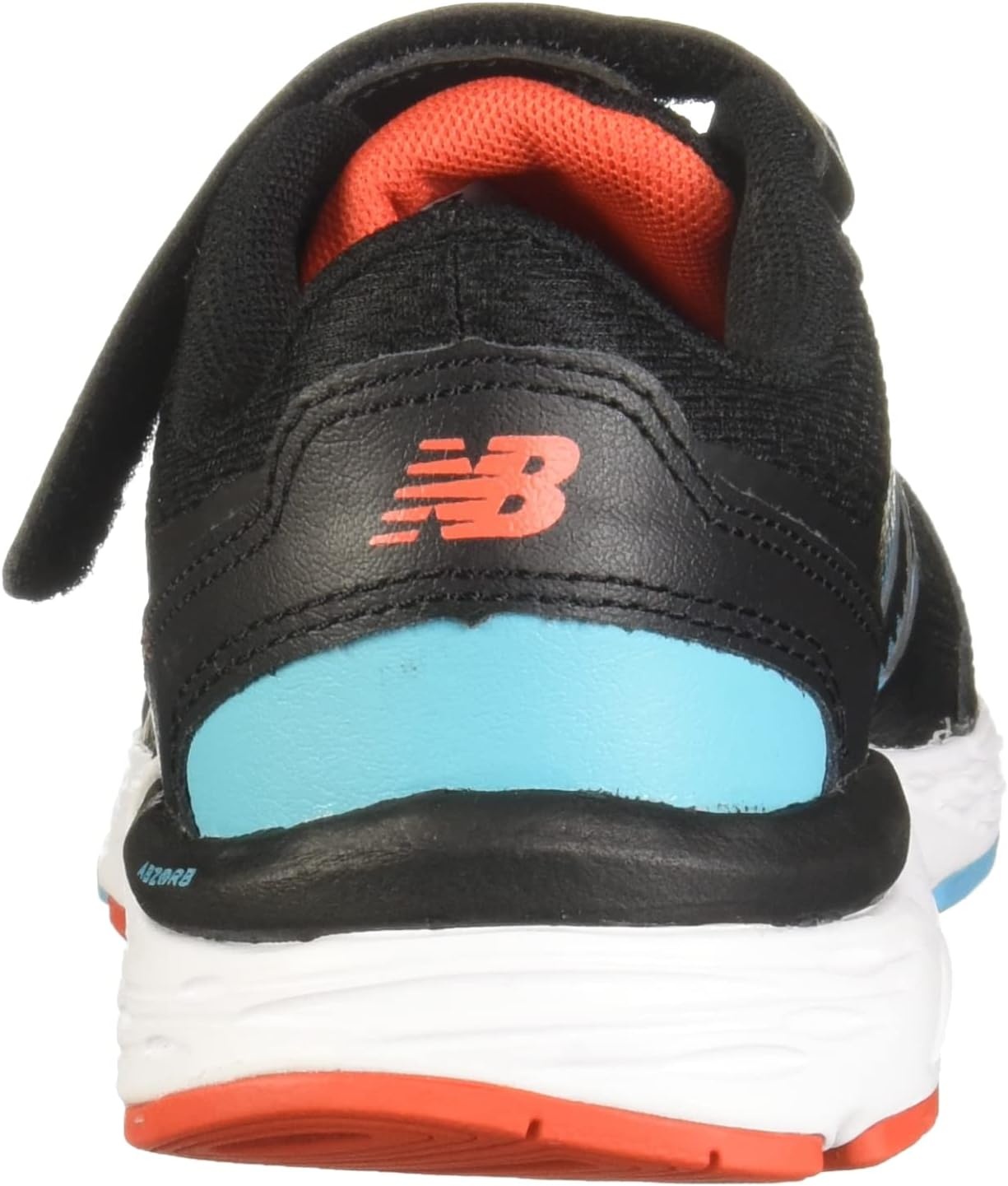 image:imageNew Balance Kids 680 V6 Hook and Loop Running ShoeBlackOrangeBlue