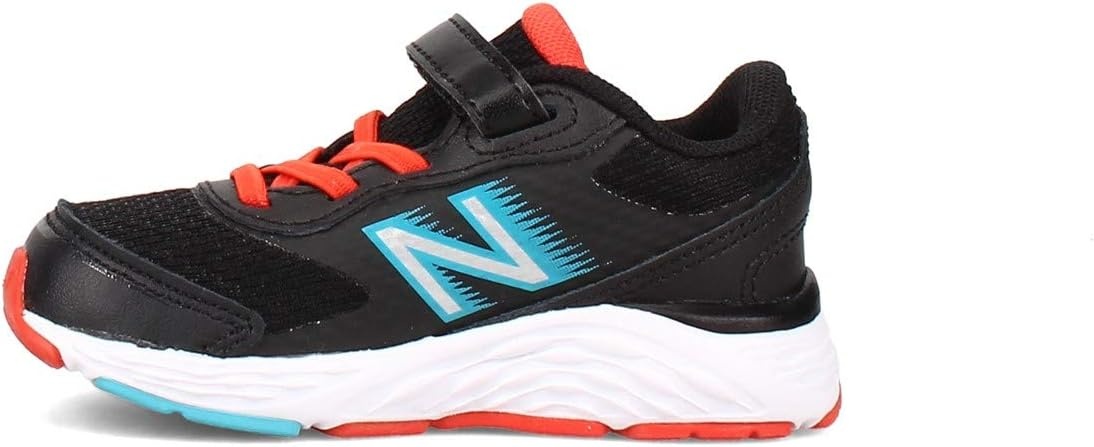 image:imageNew Balance Kids 680 V6 Hook and Loop Running ShoeBlackOrangeBlue