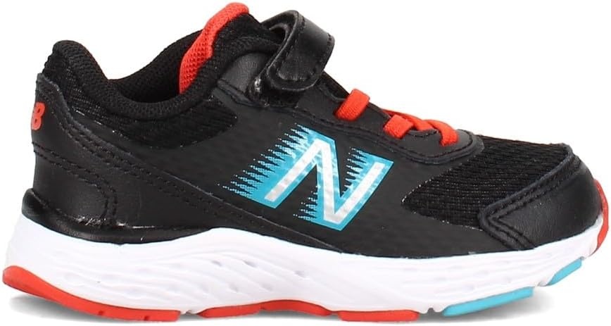 image:imageNew Balance Kids 680 V6 Hook and Loop Running ShoeBlackOrangeBlue
