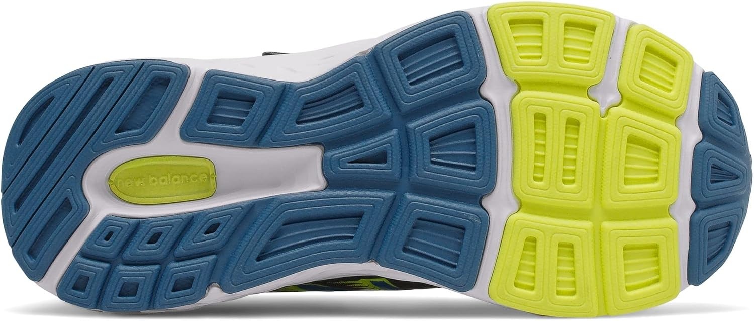 image:imageNew Balance Kids 680 V6 Hook and Loop Running ShoeBlackOxygen BlueSulphur Yellow