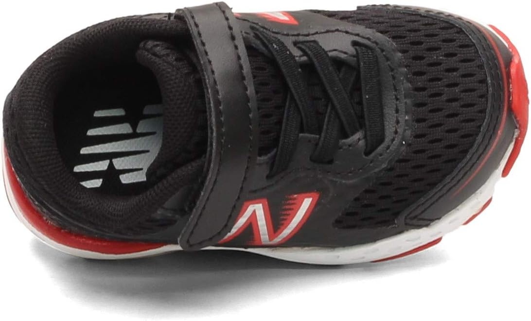 image:imageNew Balance Kids 680 V6 Hook and Loop Running ShoeBlackTeam Red