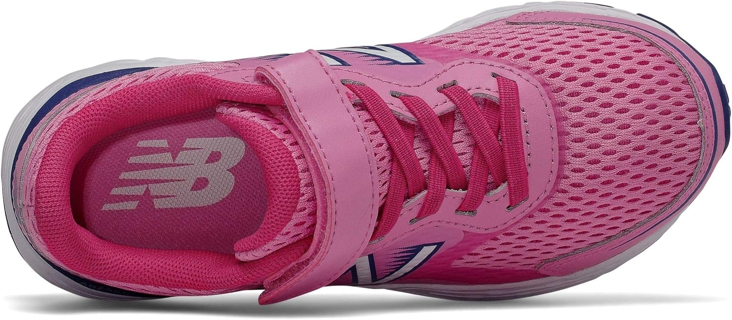 image:imageNew Balance Kids 680 V6 Hook and Loop Running ShoeCandy PinkExuberant PinkMarine Blue
