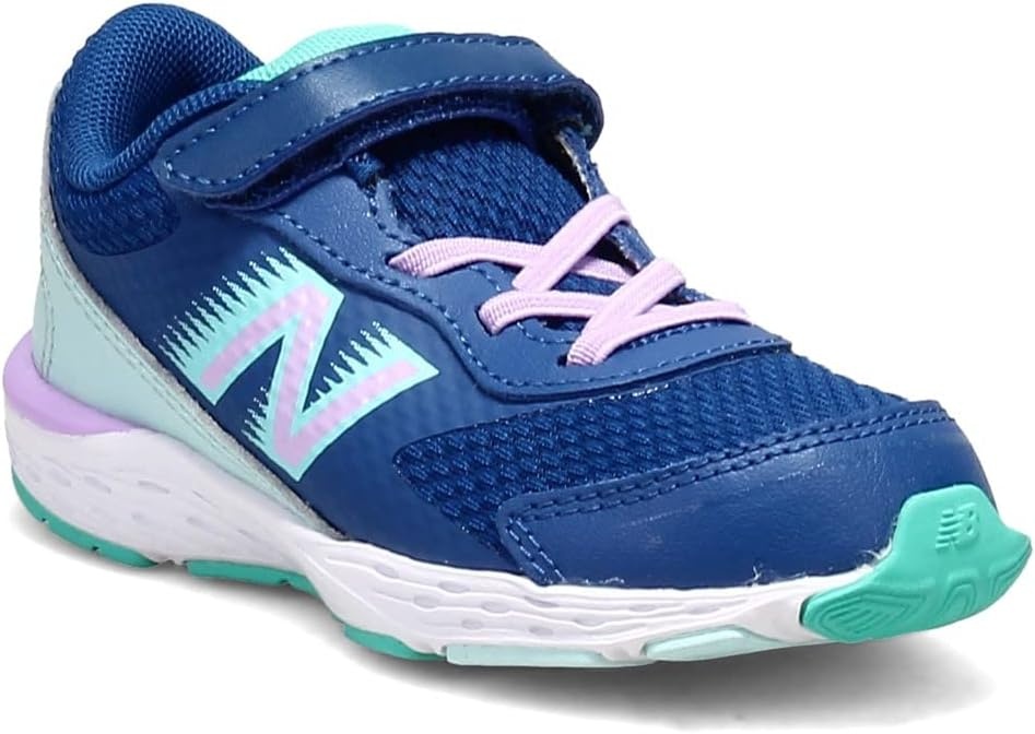 image:imageNew Balance Kids 680 V6 Hook and Loop Running ShoeCaptain BlueDark Violet GloWhite Mint