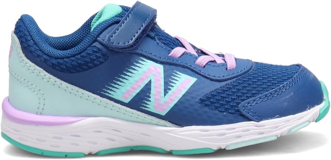 image:imageNew Balance Kids 680 V6 Hook and Loop Running ShoeCaptain BlueDark Violet GloWhite Mint