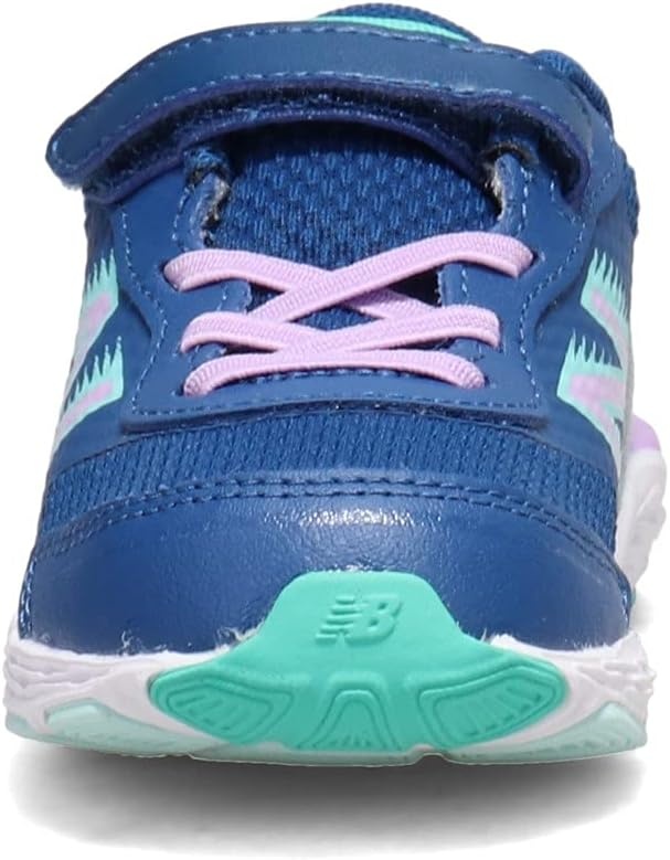 image:imageNew Balance Kids 680 V6 Hook and Loop Running ShoeCaptain BlueDark Violet GloWhite Mint
