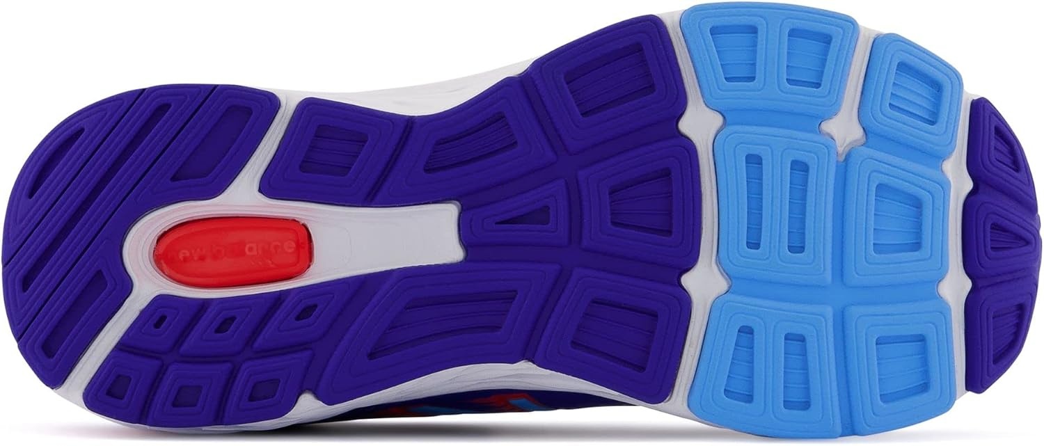 image:imageNew Balance Kids 680 V6 Hook and Loop Running ShoeInfinity BlueNeo FlameVibrant Sky