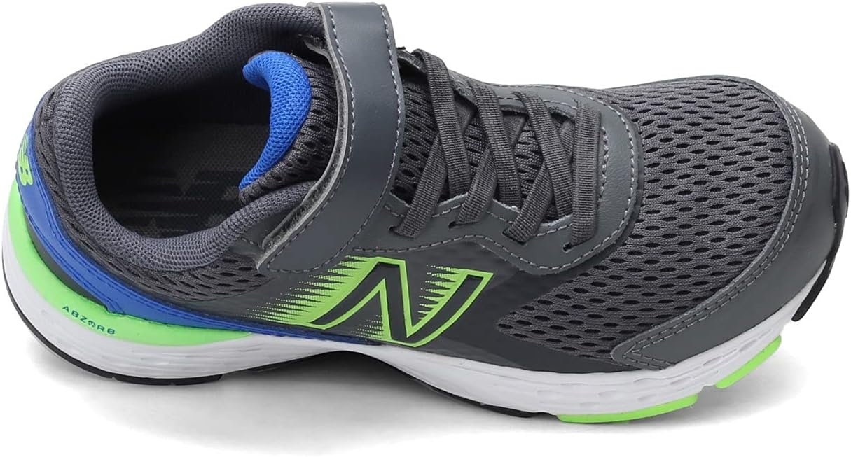 image:imageNew Balance Kids 680 V6 Hook and Loop Running ShoeLeadCobaltEnergy Lime