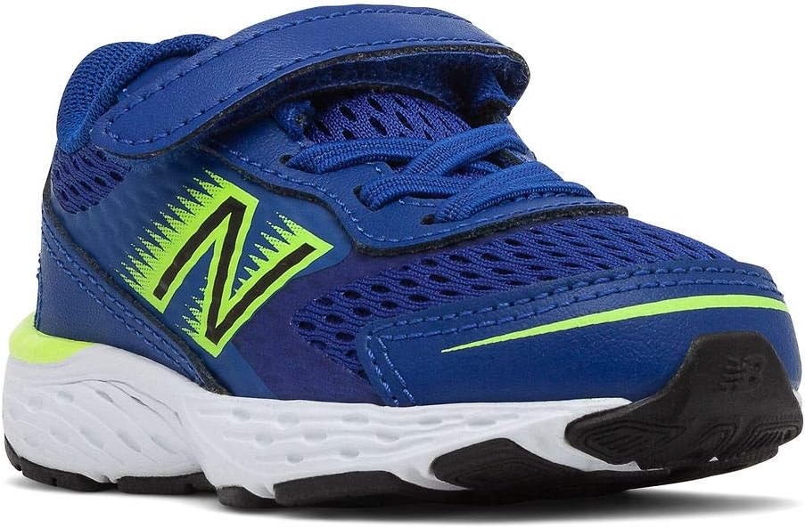 image:imageNew Balance Kids 680 V6 Hook and Loop Running ShoeMarine BlueLemon SlushBlack
