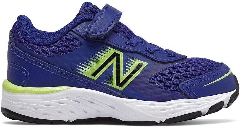 image:imageNew Balance Kids 680 V6 Hook and Loop Running ShoeMarine BlueLemon SlushBlack