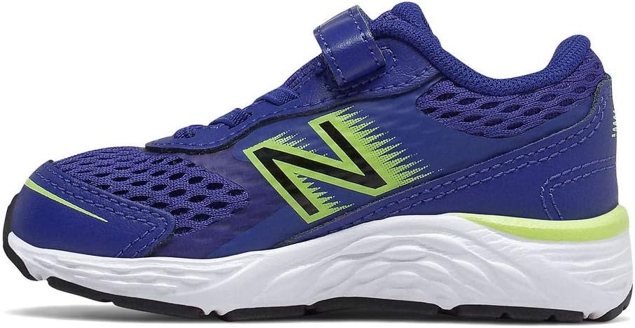 image:imageNew Balance Kids 680 V6 Hook and Loop Running ShoeMarine BlueLemon SlushBlack