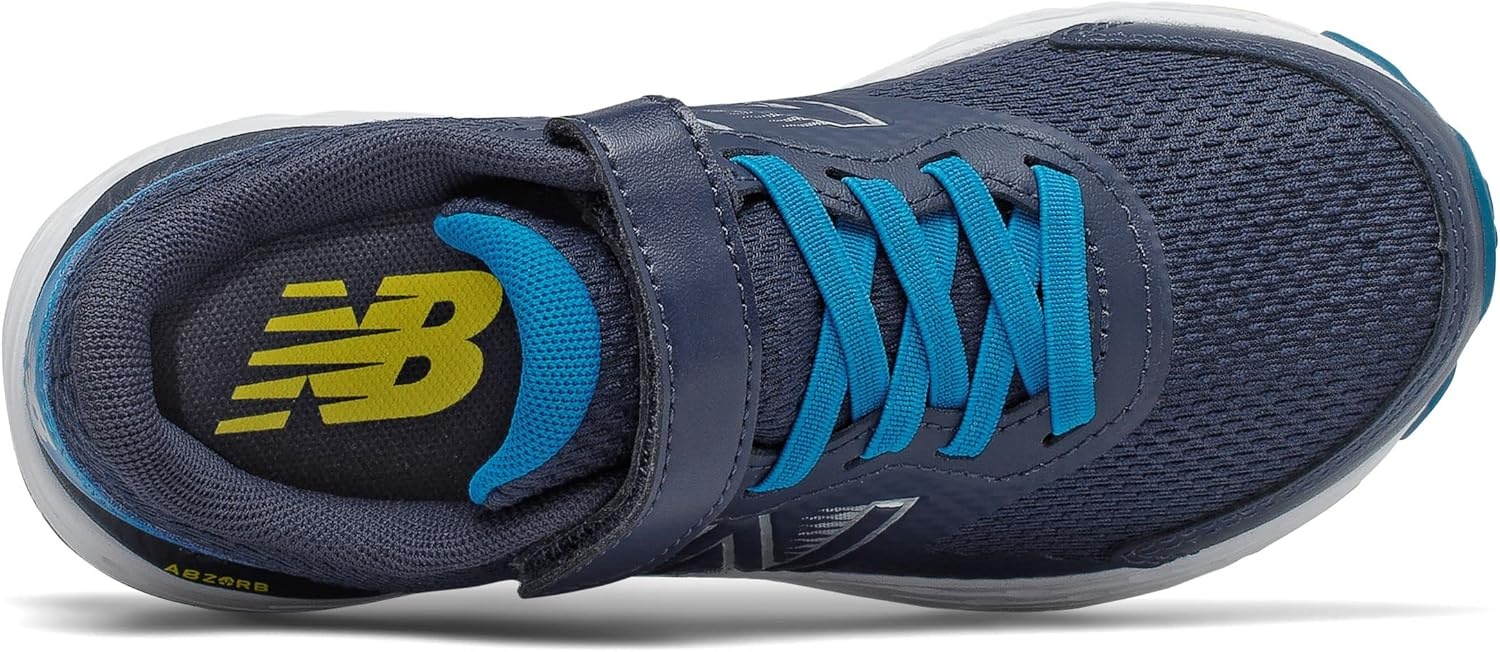 image:imageNew Balance Kids 680 V6 Hook and Loop Running ShoeNatural IndigoWaveCitra Yellow