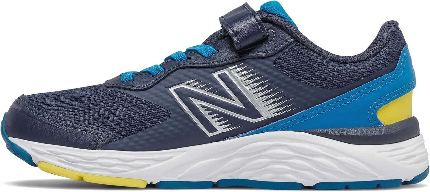 image:imageNew Balance Kids 680 V6 Hook and Loop Running ShoeNatural IndigoWaveCitra Yellow