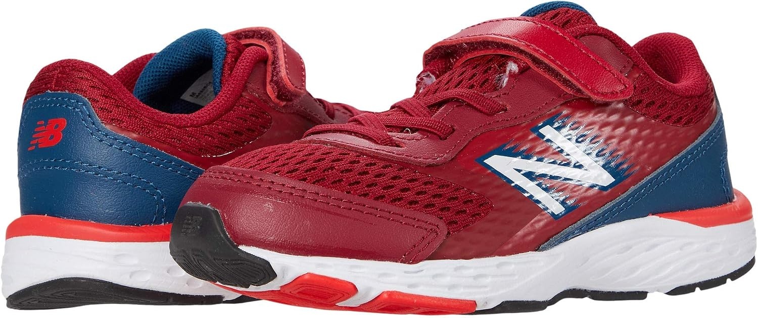 image:imageNew Balance Kids 680 V6 Hook and Loop Running ShoeNeo CrimsonRogue Wave