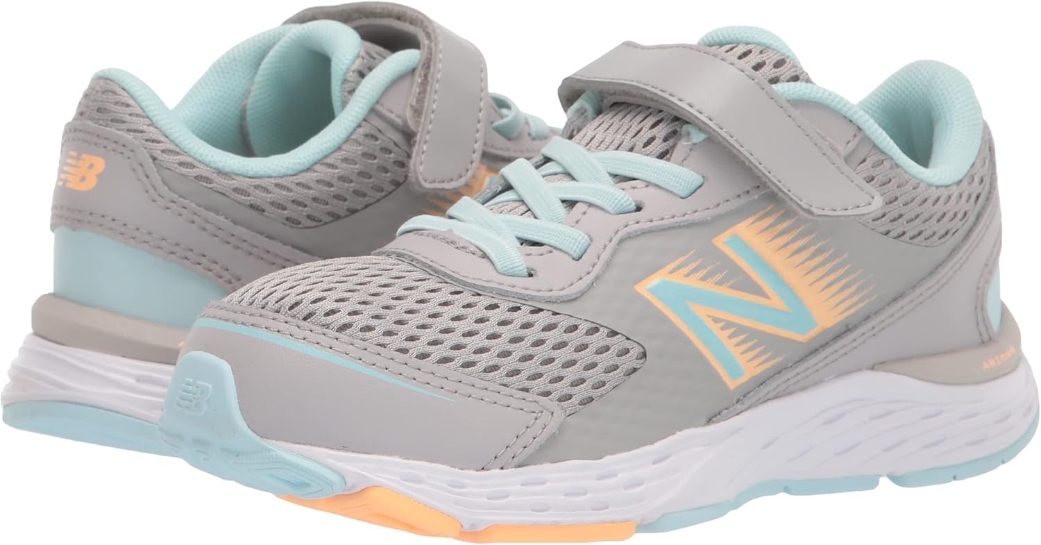 image:imageNew Balance Kids 680 V6 Hook and Loop Running ShoeRain CloudPale Blue ChillLight Mango