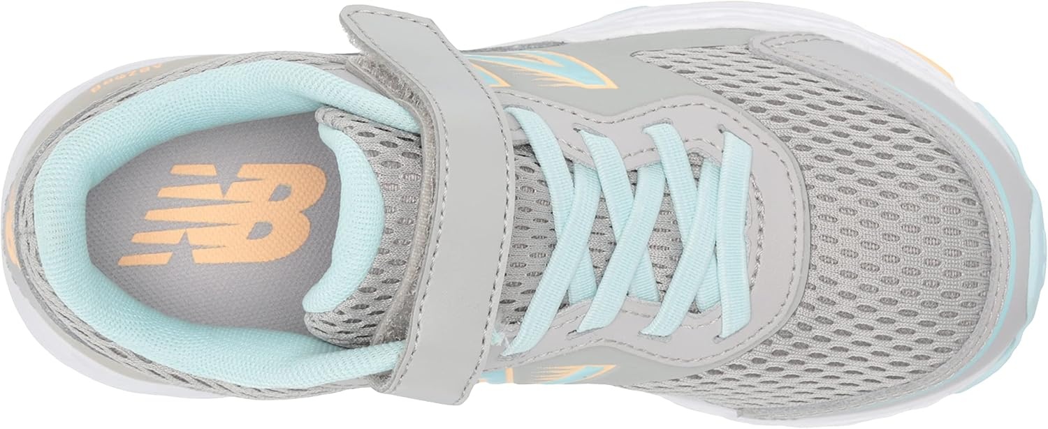 image:imageNew Balance Kids 680 V6 Hook and Loop Running ShoeRain CloudPale Blue ChillLight Mango