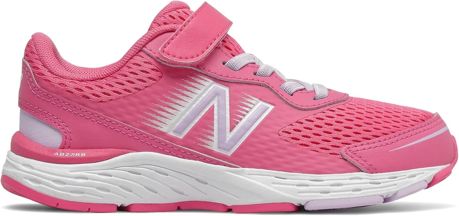 image:imageNew Balance Kids 680 V6 Hook and Loop Running ShoeSporty PinkAstral Glow