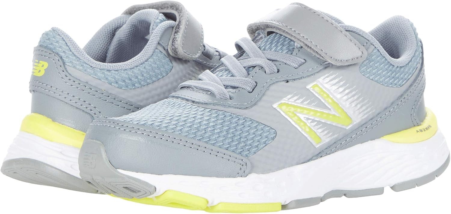 image:imageNew Balance Kids 680 V6 Hook and Loop Running ShoeSteelFirst LightSilver Metallic