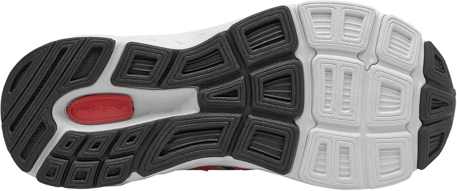 image:imageNew Balance Kids 680 V6 Hook and Loop Running ShoeTeam RedBlackSilver Metallic