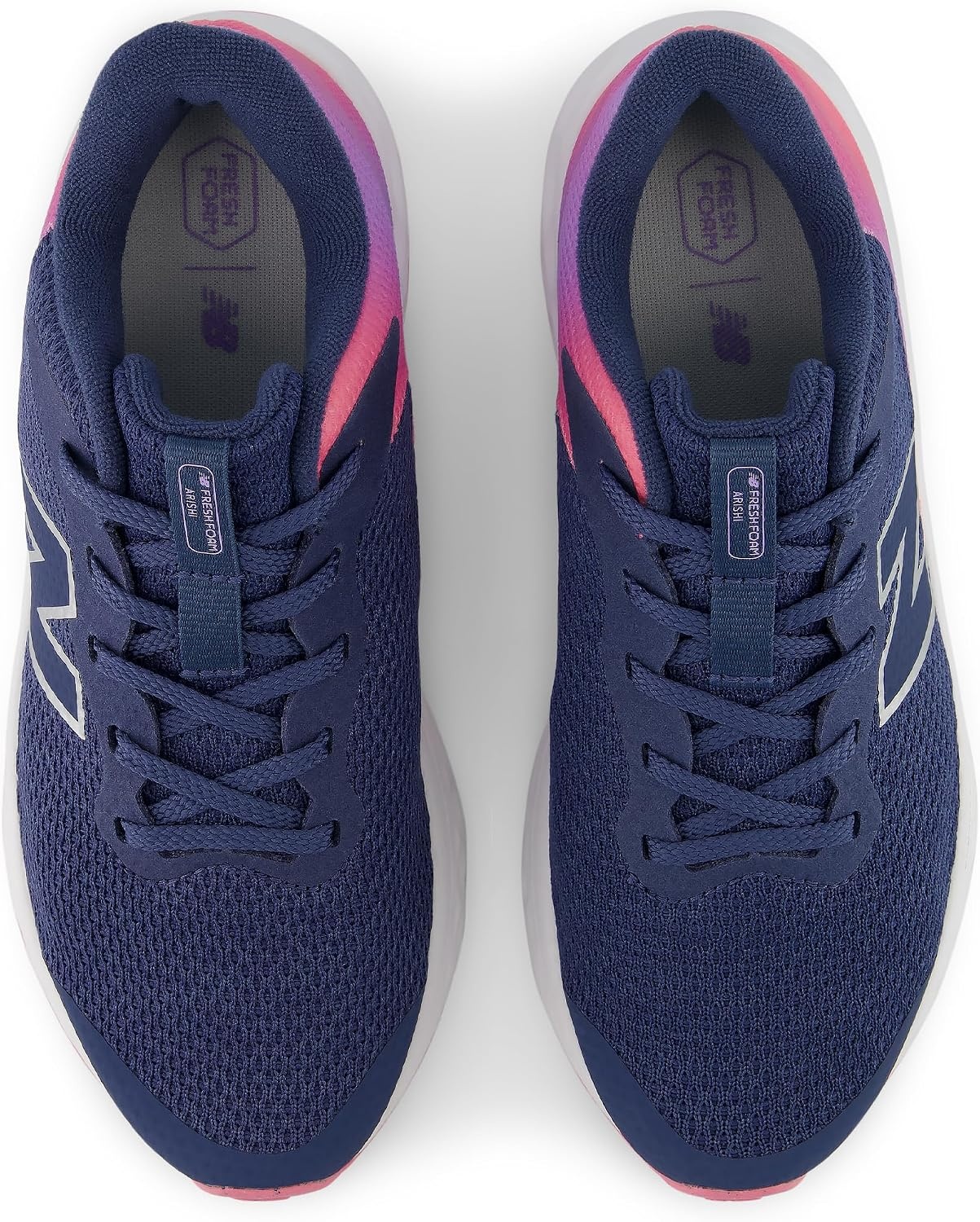 image:imageNew Balance Kids Arishi Lace Running Shoe Big KidVintage IndigoSignal Pink