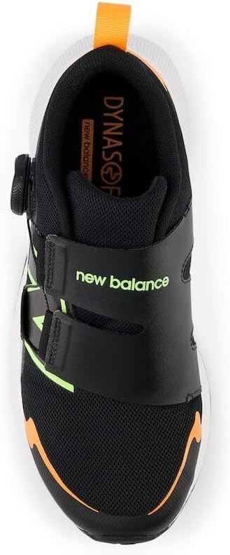 image:imageNew Balance Kids DynaSoft Reveal V4 Boa Running ShoeBlackBleached Lime GloHot Mango